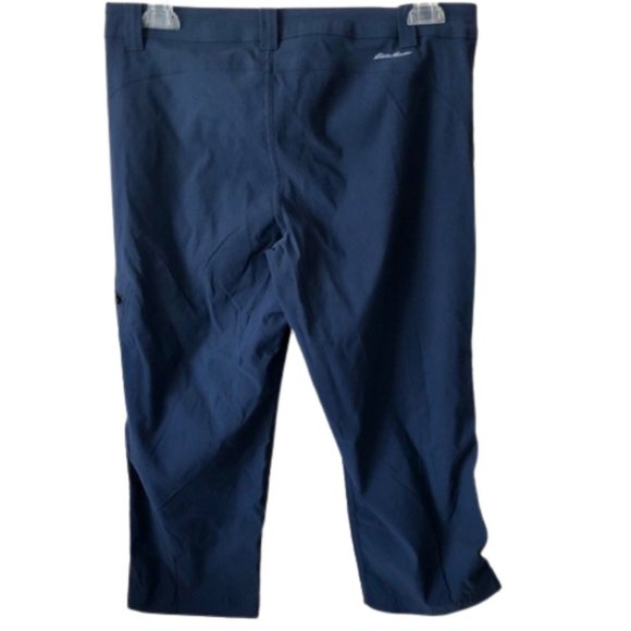 Eddie Bauer Navy Blue Rainier Capris Cinch Option at Knee - Hiking - 12 - Picture 6 of 9